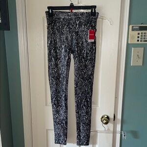 SPANX faux leather snake print Leggings